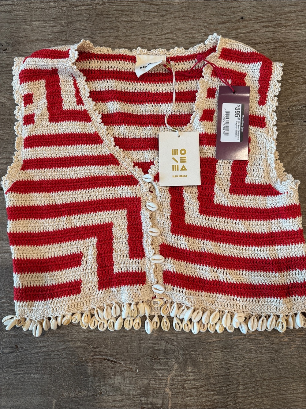 Ilio Nema Clythia Vest in Graphic Crochet - NWT! - Picture 4 of 7